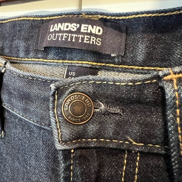 WJ2. Lands End Women's Not Too Low Rise Slim Jeans 33 - Picture 3 of 7